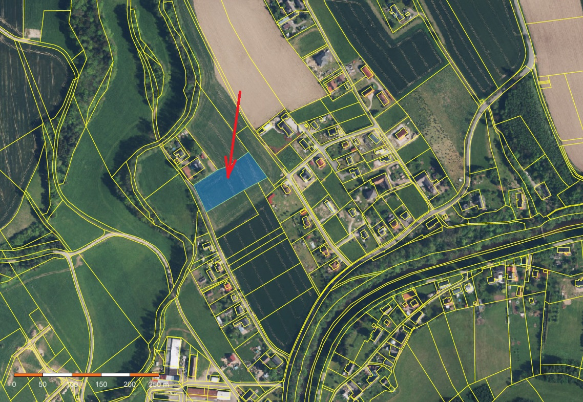 Prodej pozemku k bydlení Helvíkovice - Žamberk