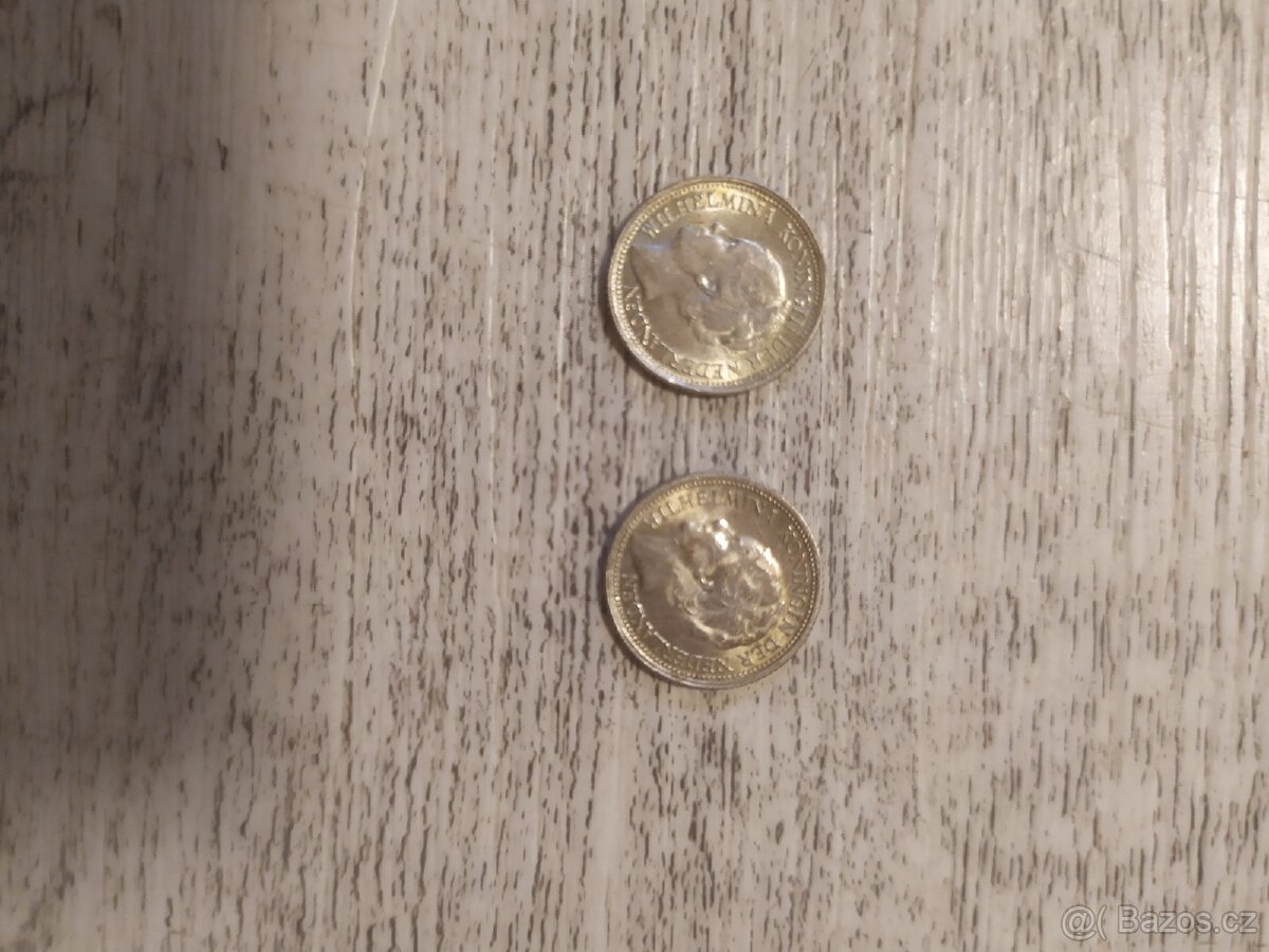 Staré mince Wilhelmina koningin der nederlanden 10 cents1941