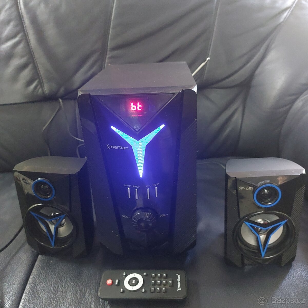 Reproduktory 2.1 Xmartian g21, ovladač, pěkný stav