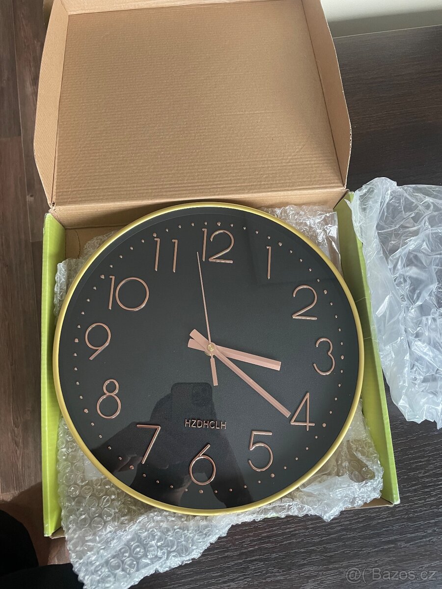 Velké Nástěnné Hodiny, Radio 🛜 Samonastavitelné , Tiché, 30