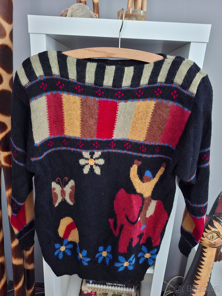 Krásný vintage svetr 1995 již nekoupite M/L