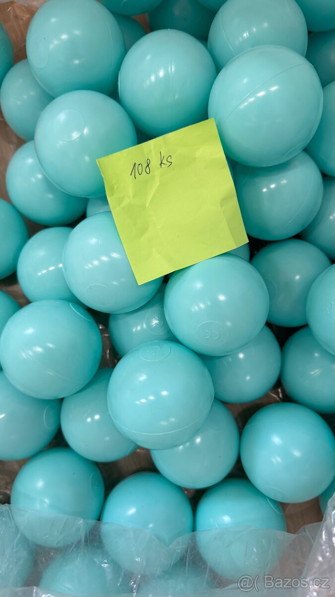 Plastove micky do bazenu 108ks