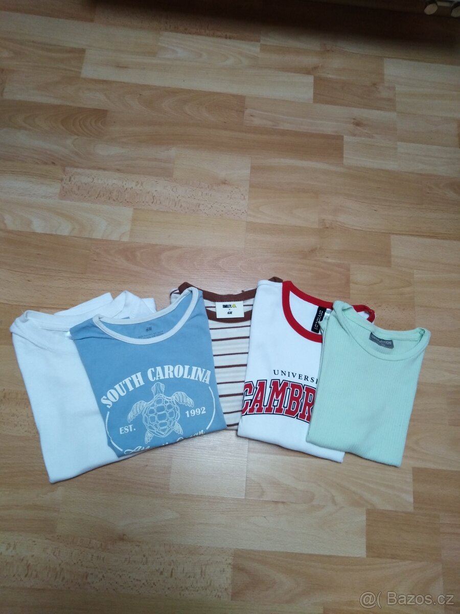 Dívčí trička s kr.rukávem vel.146