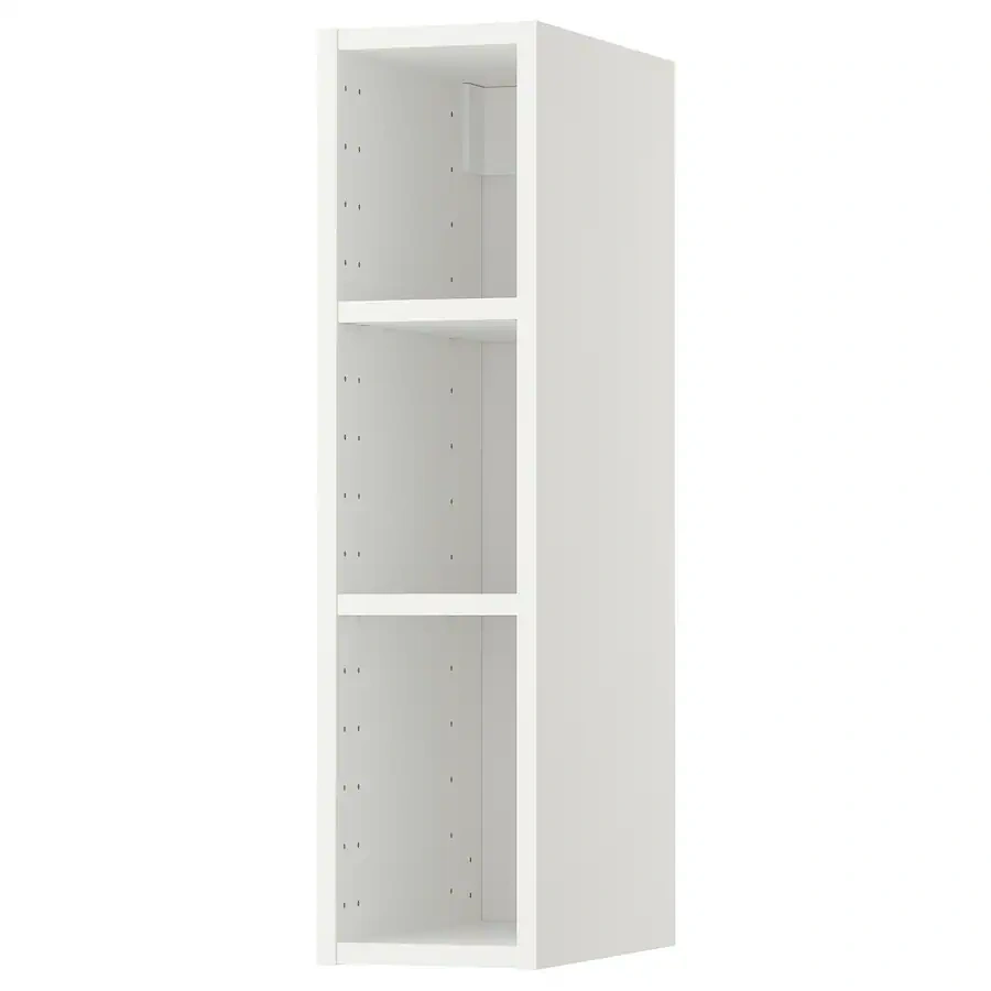 Nástěnná skříňka, bílá, s policemi - IKEA Metod