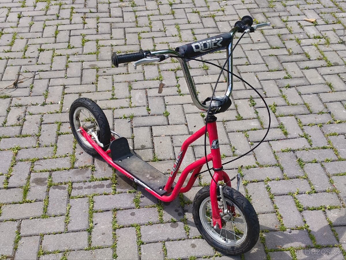 Dětská koloběžka QUICK Sport PLATINIUM - červená