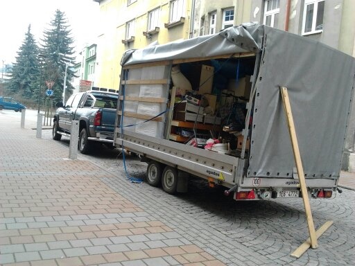 prodám přívěs Agados 67/2osi sklápěcí 2,5t /650kg