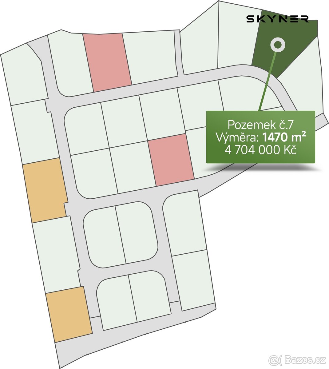 Prodej pozemky pro bydlení, 1470 m2 - Krupka - Unčín