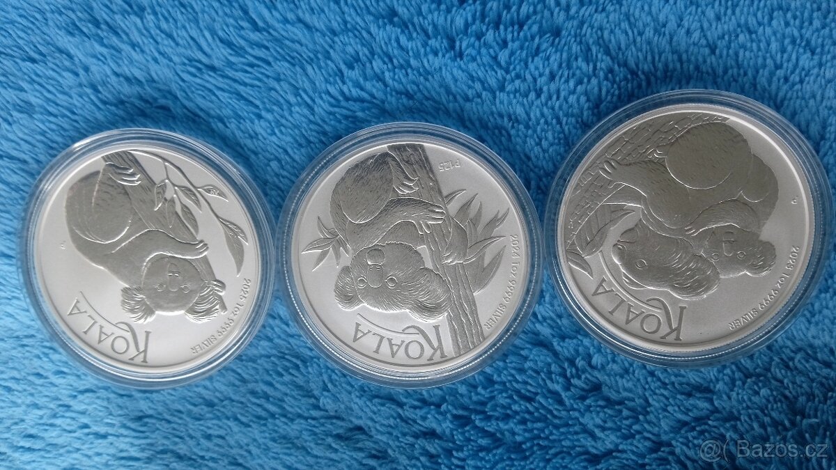 Stříbrná mince Koala 1 oz 2023-2025