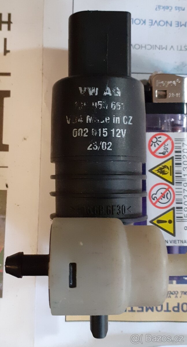 Motorek ostřikovačů WV, Škoda