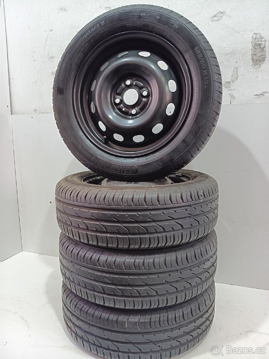 Letní kola Suzuki 4x100 R15 pneu 185/60/15/Continental