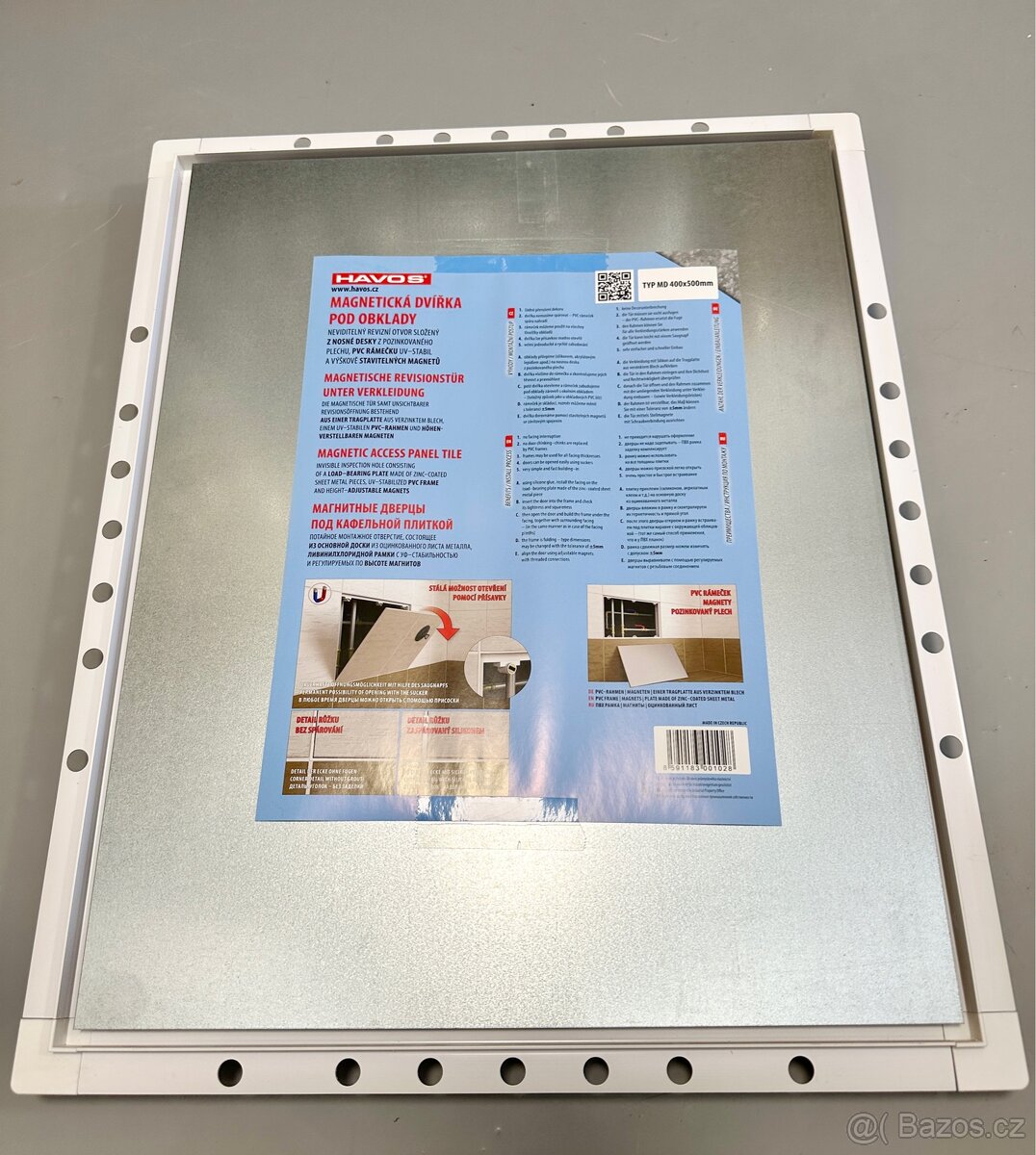 Magnetická dvířka pod obklady 400x500 mm