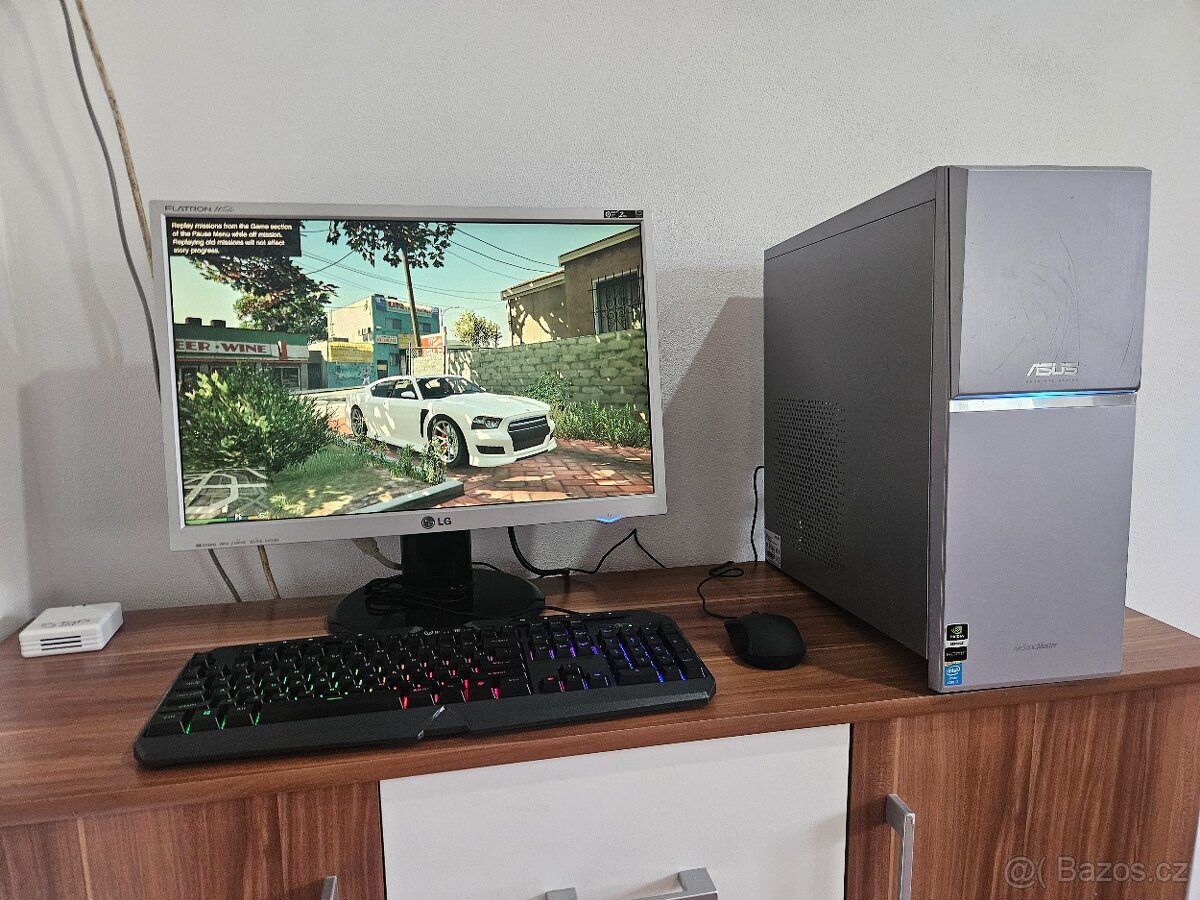 Herní pc i7-4770 8gb ddr3 gtx 650 wifi lcd 22" GTA5