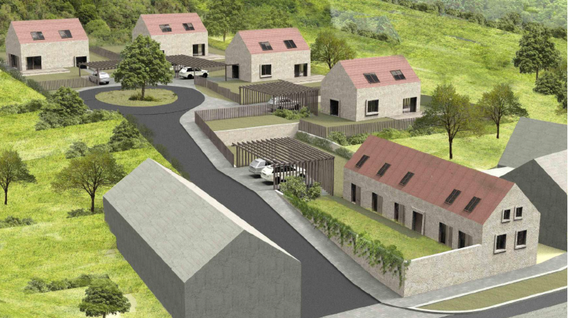 Prodej st. pozemků 4.428 m2 pro 5 – 7 RD u Ml. Boleslavi.