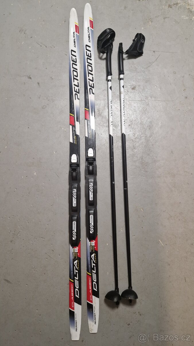 Dětské běžky a hůlky