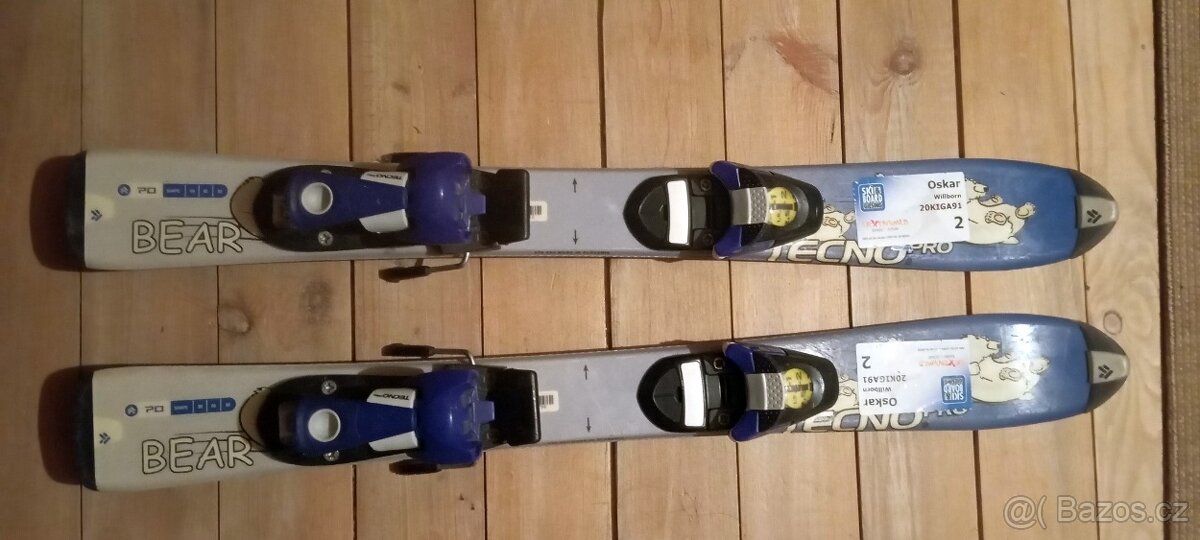 Dětské lyže Rossignol, Salomon, Tecno... 75, 90, 100, 110 cm