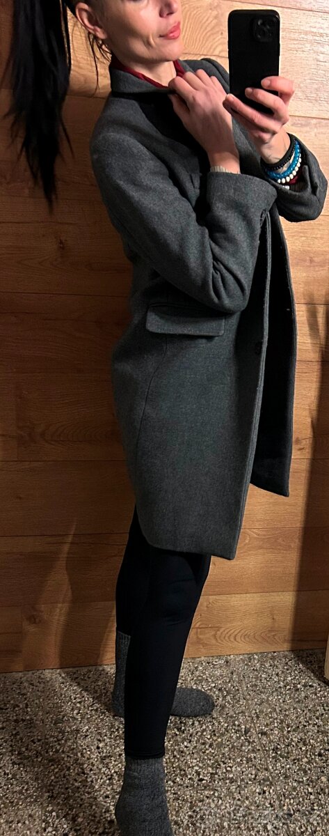 ZARA ELEGANTNÍ  GREY KABÁTEK 40 M