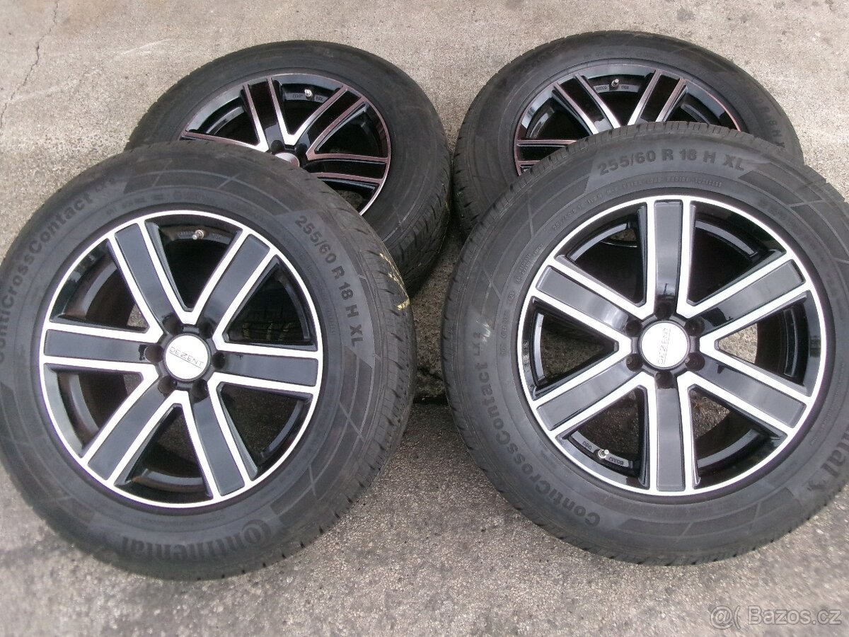 Obutá sada ALU Dezent 6x114,3 8x18 pneu 255/60 R18