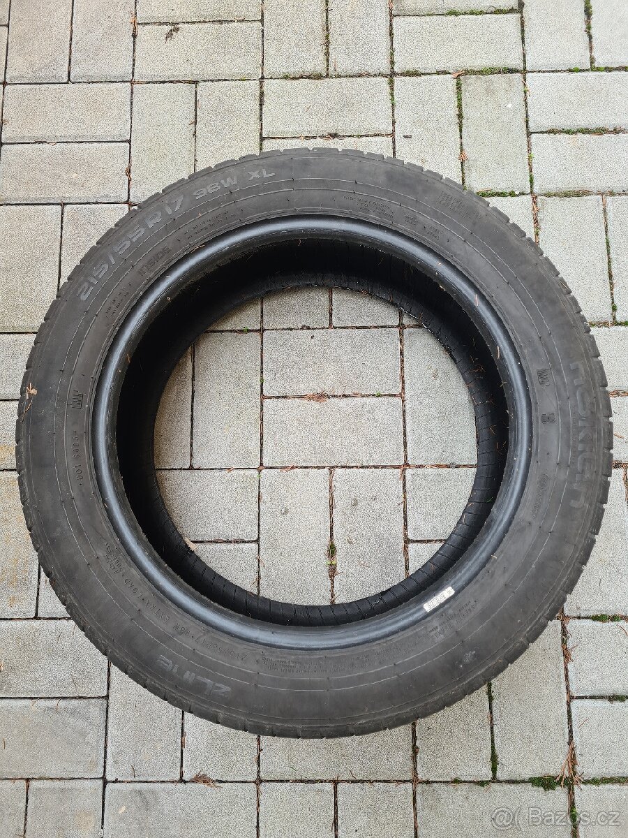 4x Letní pneu Nokian 215/55 R17
