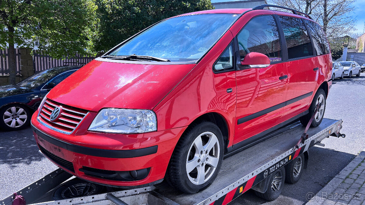 Vůz na náhradní díly VW Sharan 7M 2007 BRT JBN LY3D