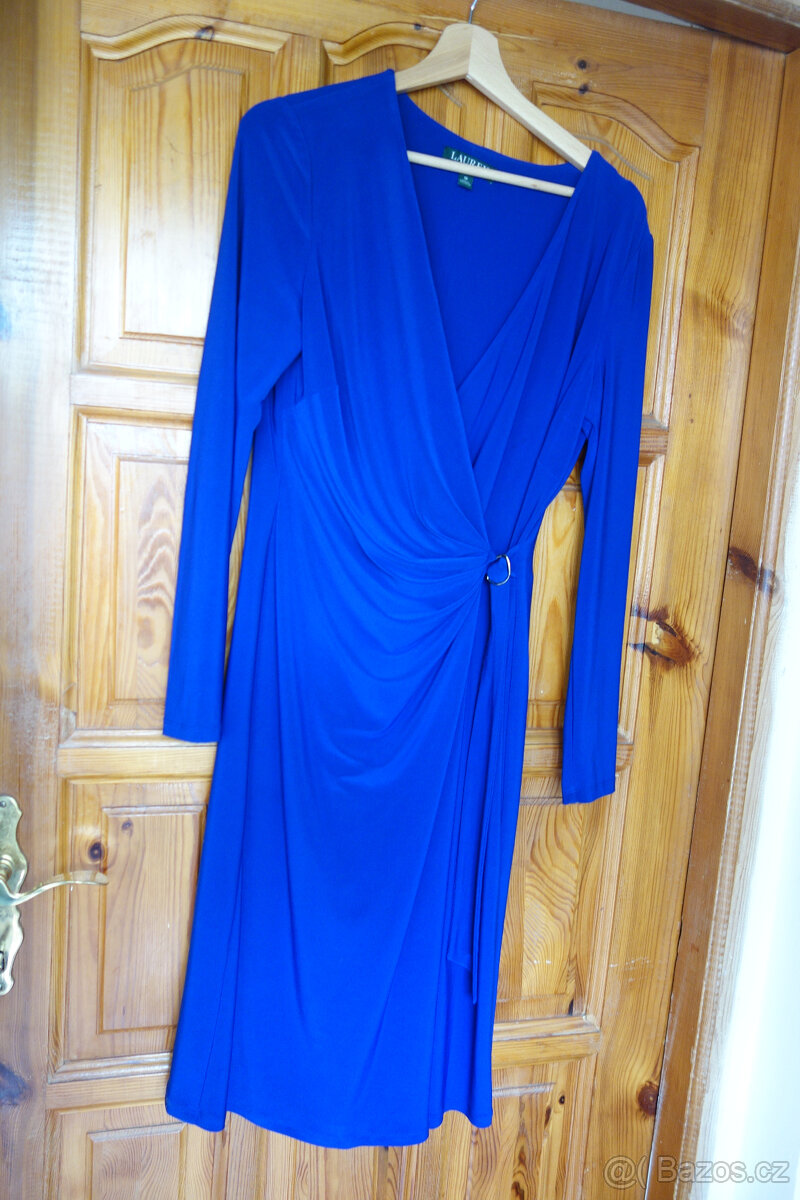 kobaltové šaty RALPH LAUREN vel 10/ M-L