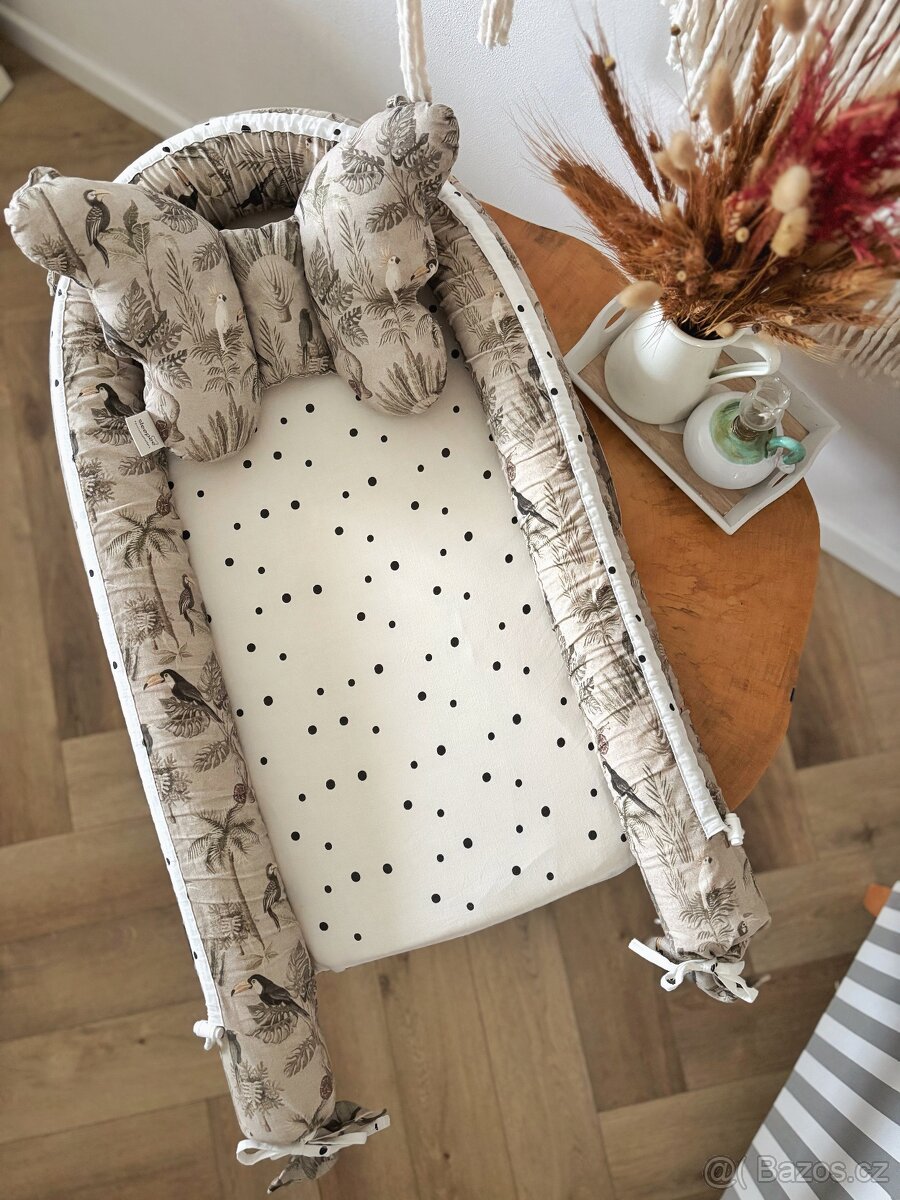 Sleepee hnízdo/hnízdečko Khaki Magic Jungle, stabilizační po
