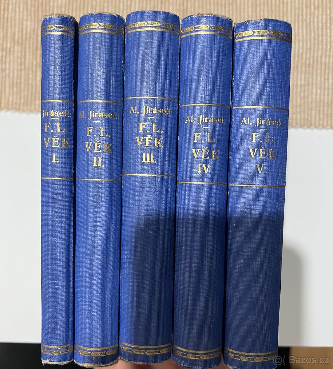 Alois Jirásek - F.L.VĚK 1-5 vydání rok 1927-1930