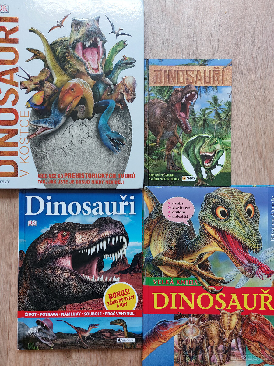 Dinosari - knihy pro milovniky dinosauru /konvolut(4x knihy)