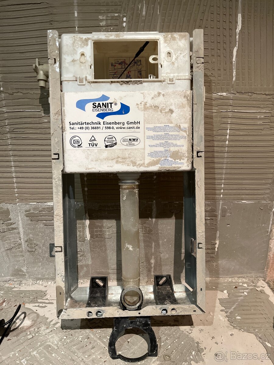 Modul pro závěsné  WC, pro zazdění