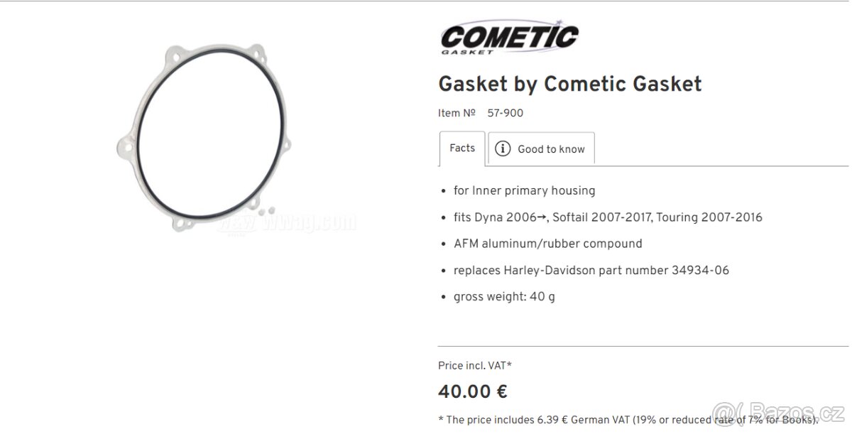 Těsnění Harley Davidson - Cometic