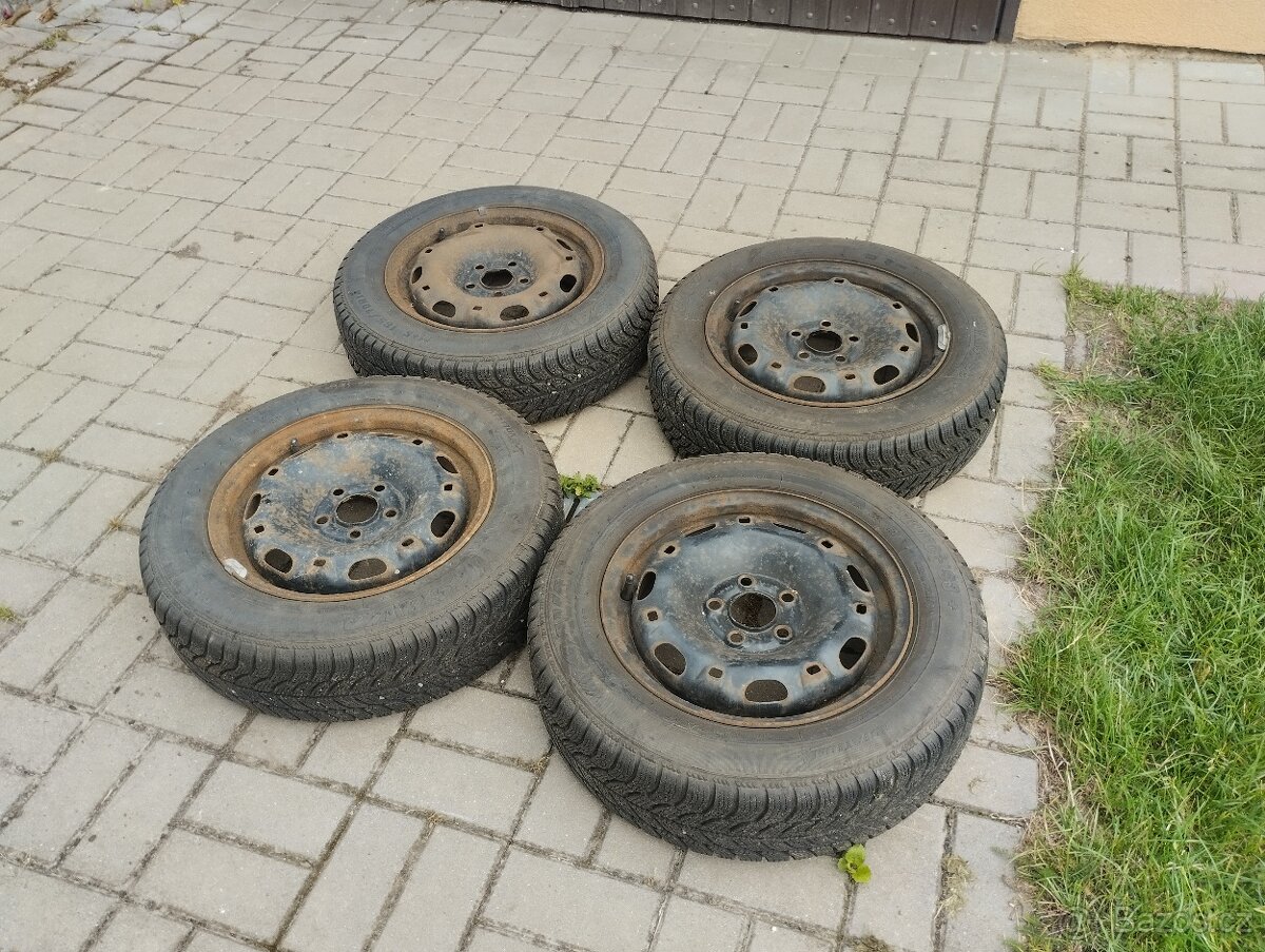 4x obutá zimní pneu Škoda Fabia 1 165x70xR14
