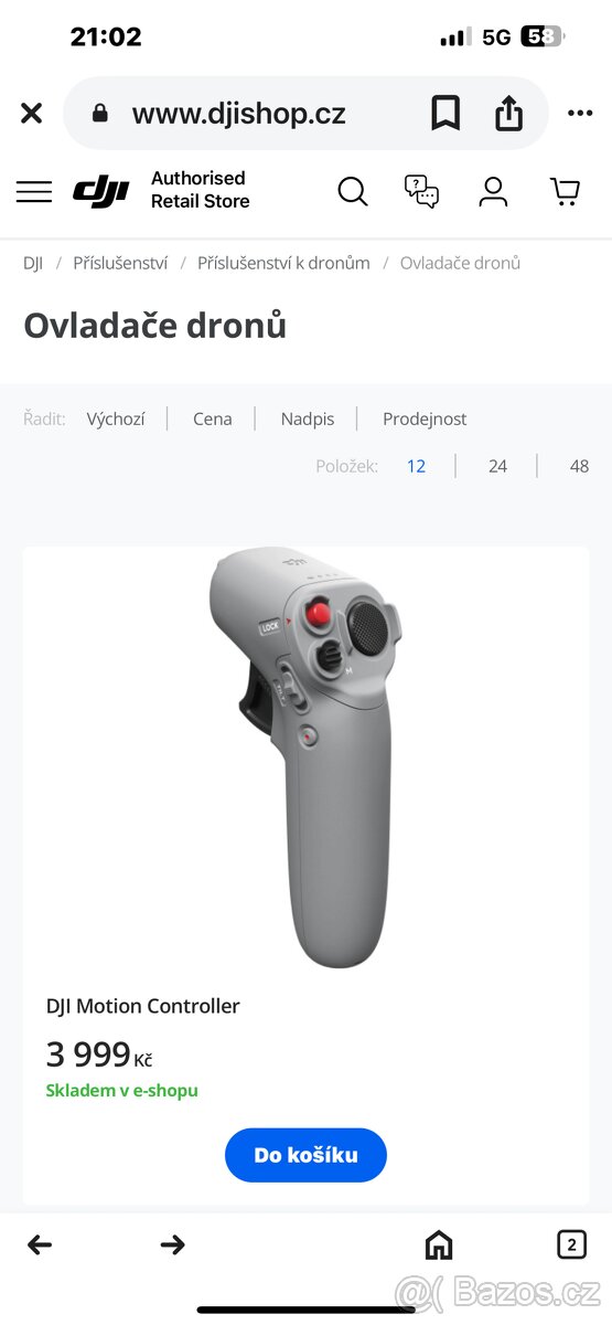 Ovladac DJI Motion Controller