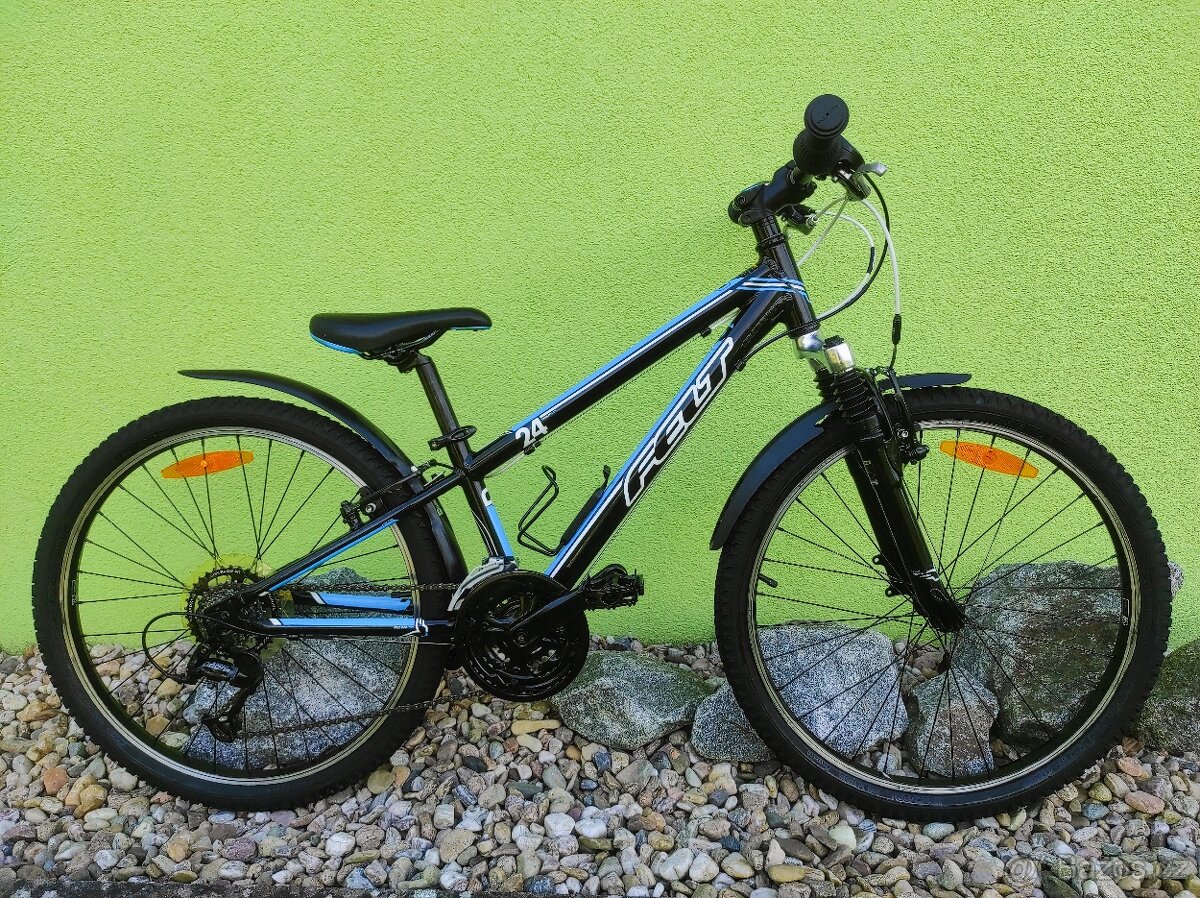 Značkové dětské horské kolo Felt 24" (černá/modrá)