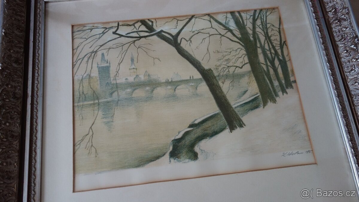 Karel Holan litografie