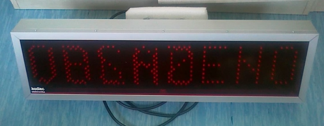 Display tabule obsazeno