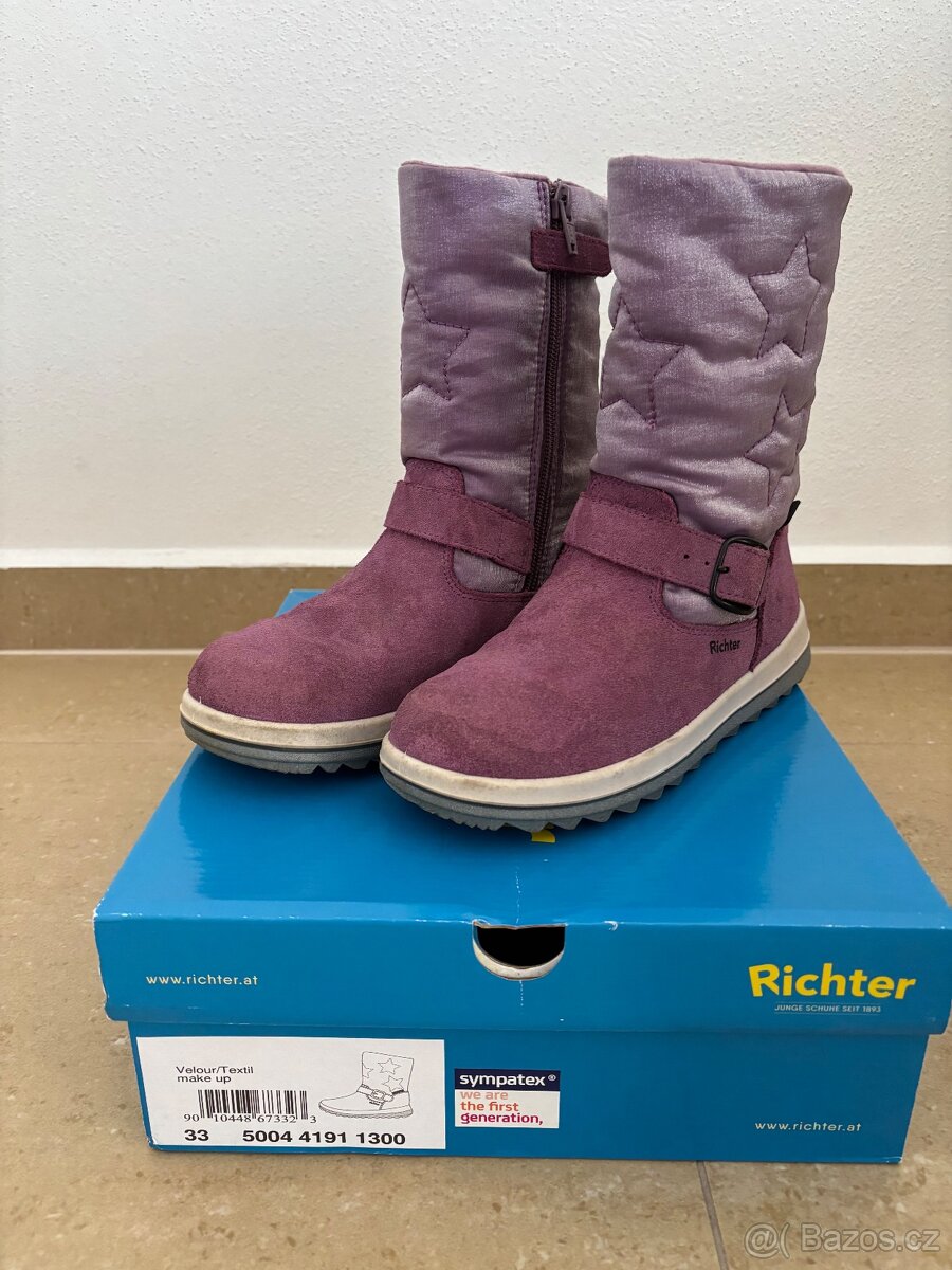 Dívčí zimní boty Richter vel. 33