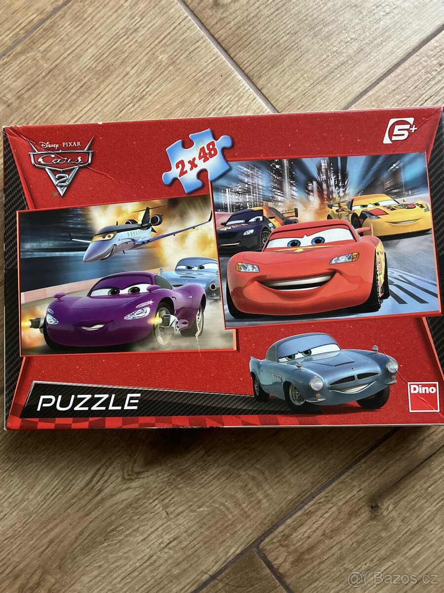 Puzzle, 2x Cars / Auta, pro dítě 5+