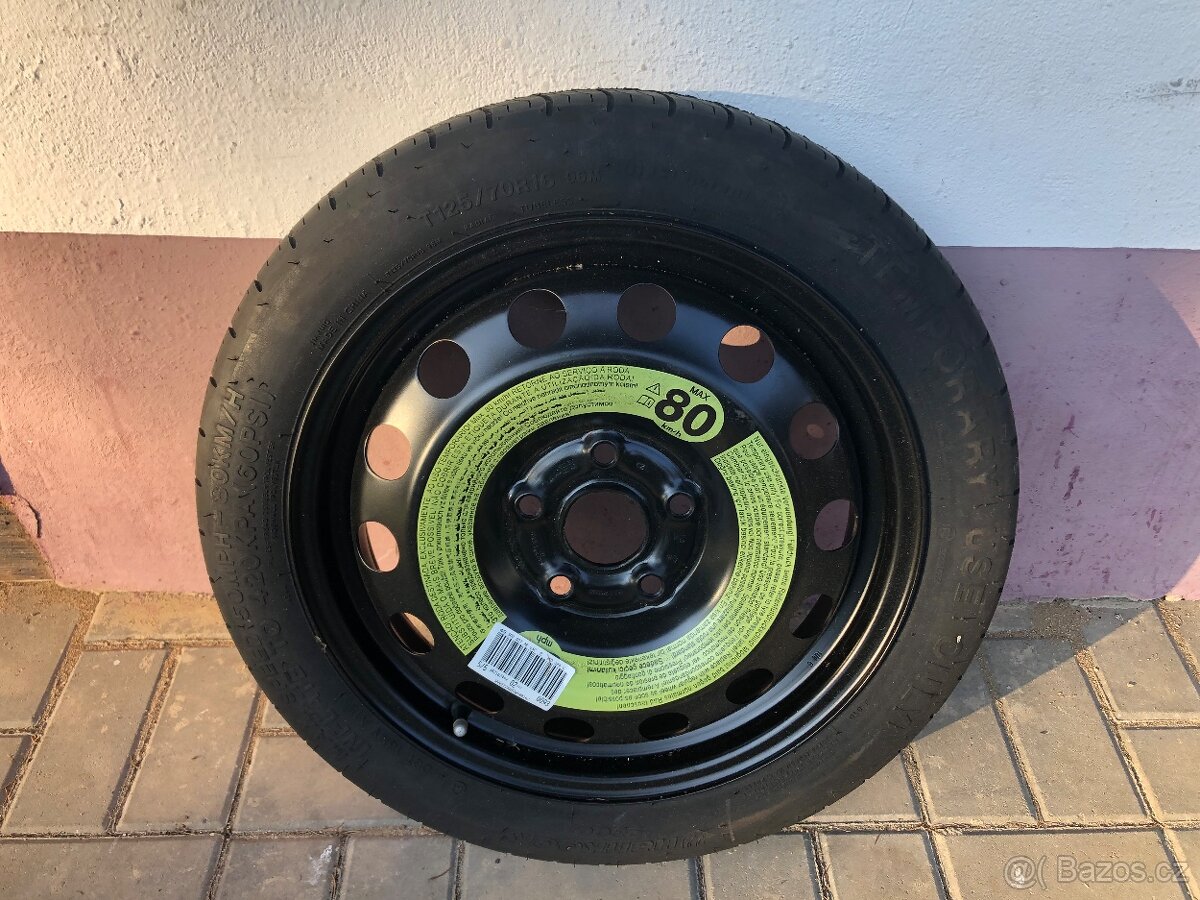 Orig. nová dojezdová rezerva VW Golf, Passat, Superb, Touran