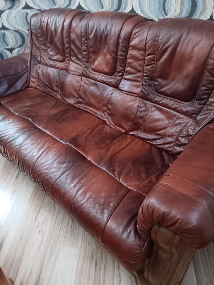 Kožená sedací souprava 3+1+1