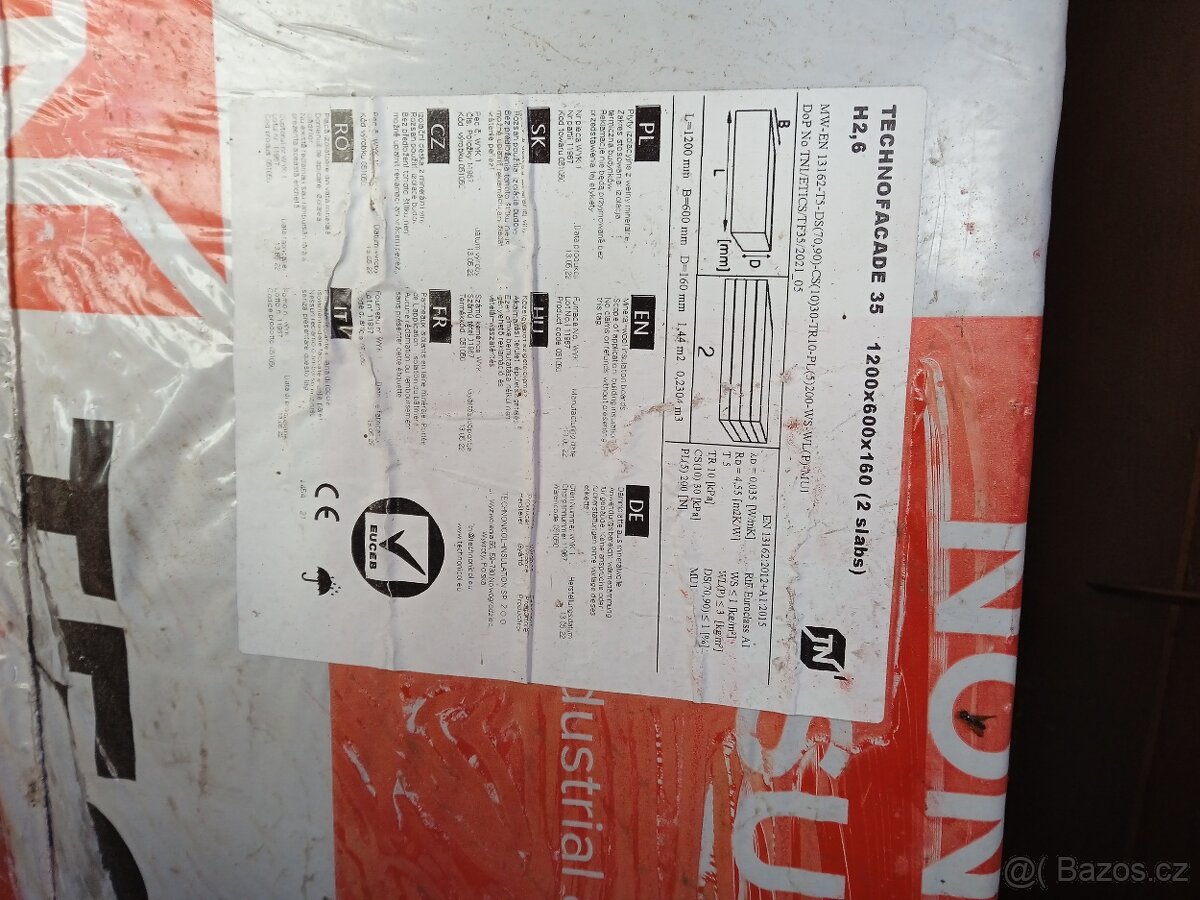 Miner. vlna TECHNOFACADE 35 (1200 x 600 x 160) - 20 balíků