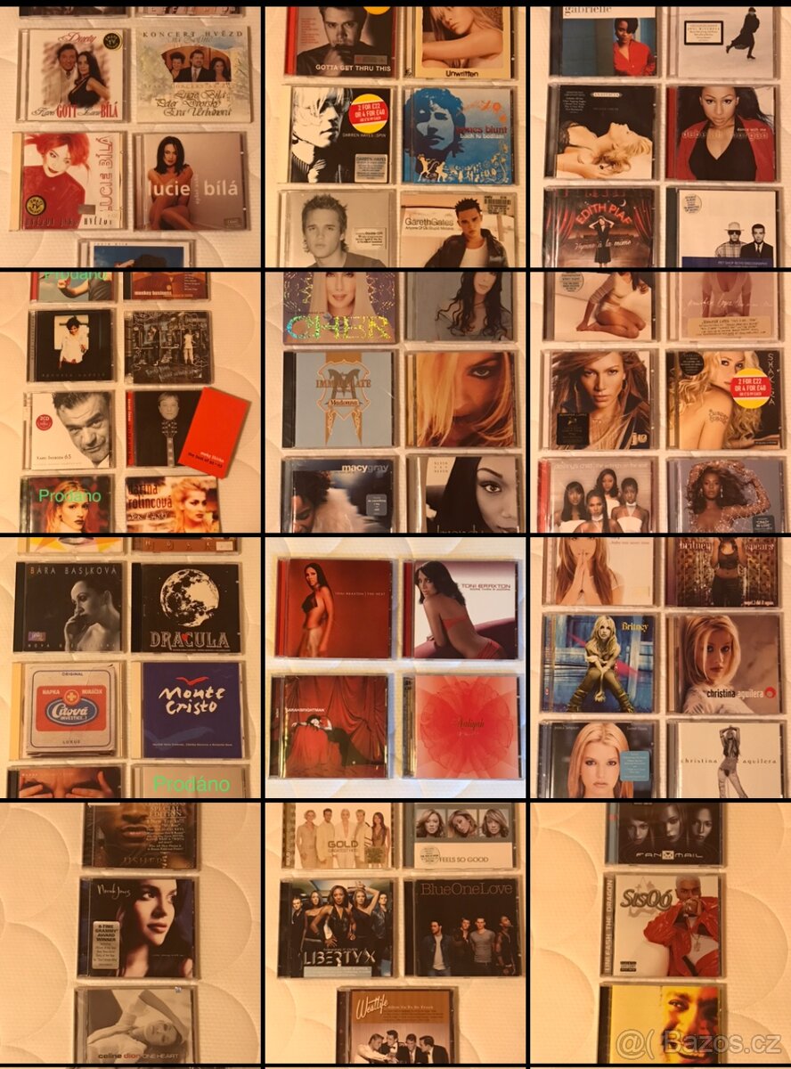 CD POP ROCK R&B soundtrack cizí i české