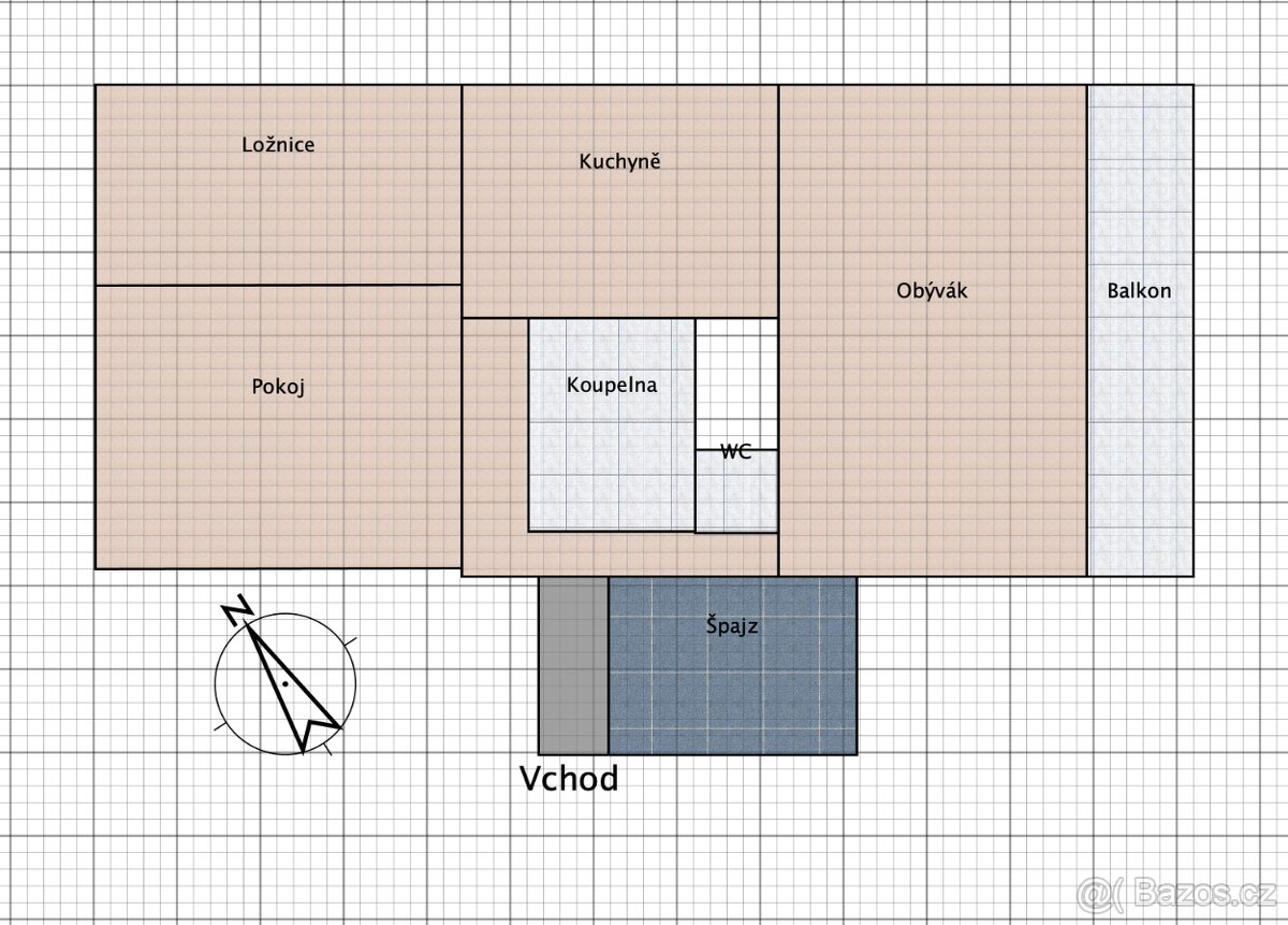 Pronájem 3+1, 80m2, 11 patro, Slezske