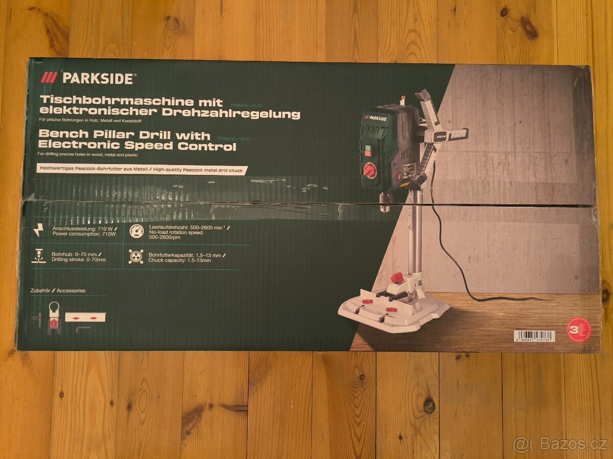NOVÁ Stolní vrtačka Parkside + záruka 3 roky