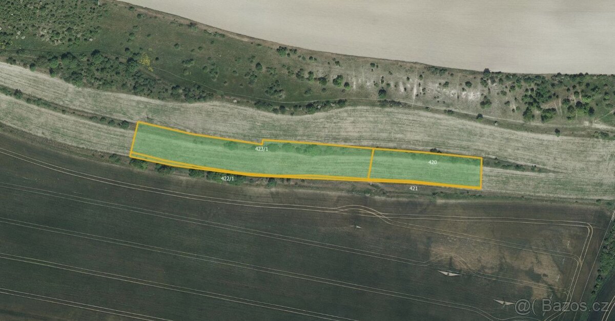 Zemědělská půda, prodej, Dřínov, Mělník