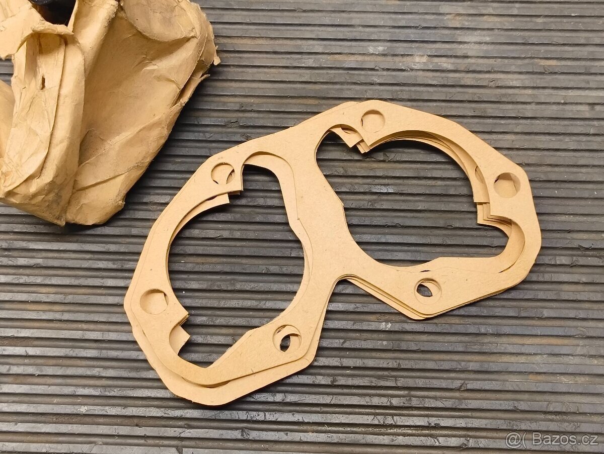 6x originální papírové těsnění válců Jawa 350 pérák panelka