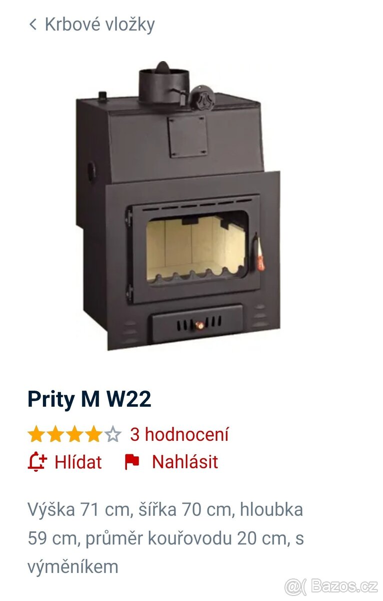 Krbová vložka Pritty