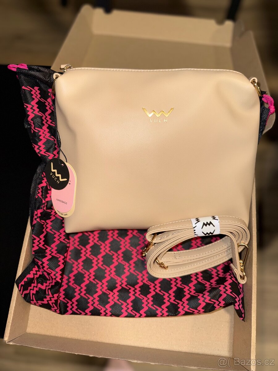 ✨ NOVÁ béžová kabelka WUCH – dárkové balení – doručení do Vá