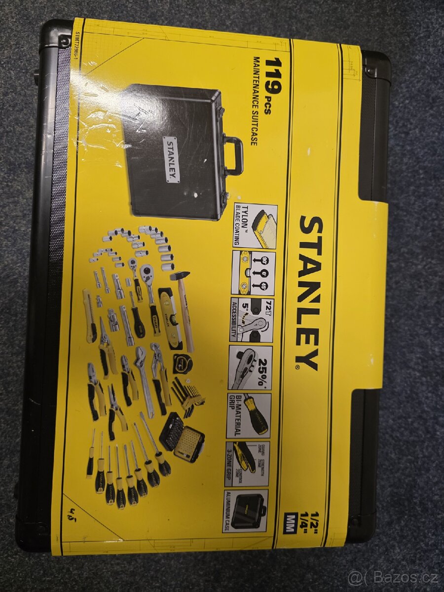Sada nářadí 119ks Stanley v kufru ,,NOVÁ"