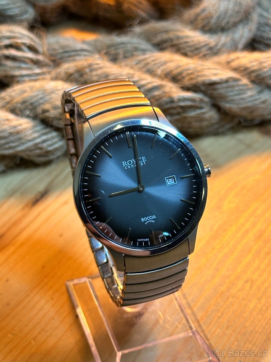 Pánské hodinky BOCCIA TITANIUM Černá