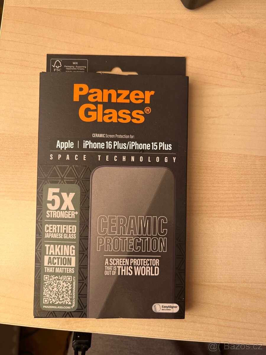 Sklo Ochranné IPhone 16 Plus/15 Plus Panzer Glass