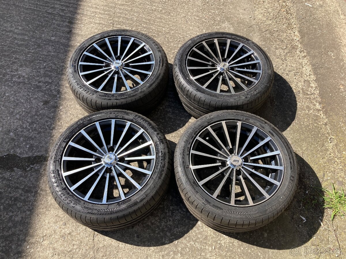 Krásné 15" ALU kola Peugeot - 195/50/15 - 4x108